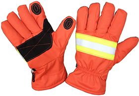 Cotton orange gloves