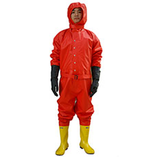 Light-duty Red Chemical protective suit