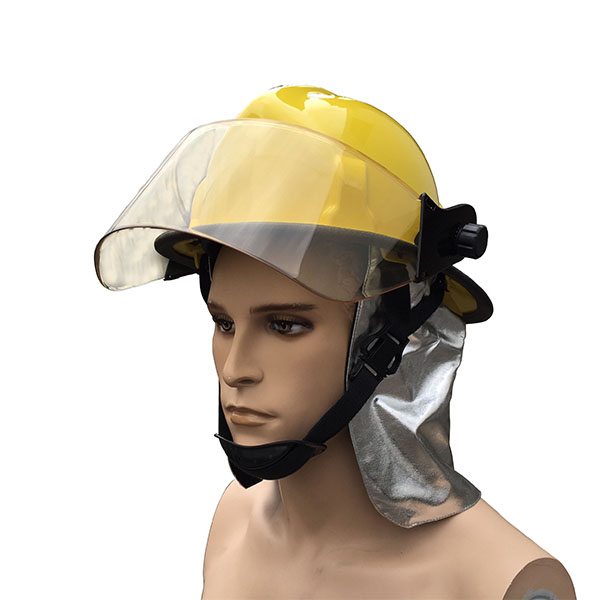 Safety fireman helmet with shield